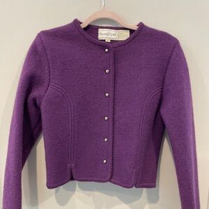 Vintage boiled wool jacket made in Hong Kong